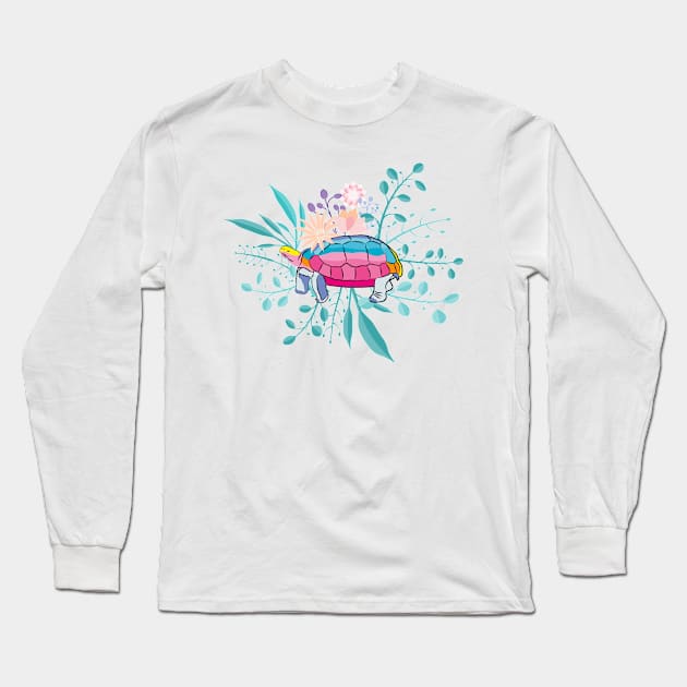 Spring Turtle Long Sleeve T-Shirt by famenxt